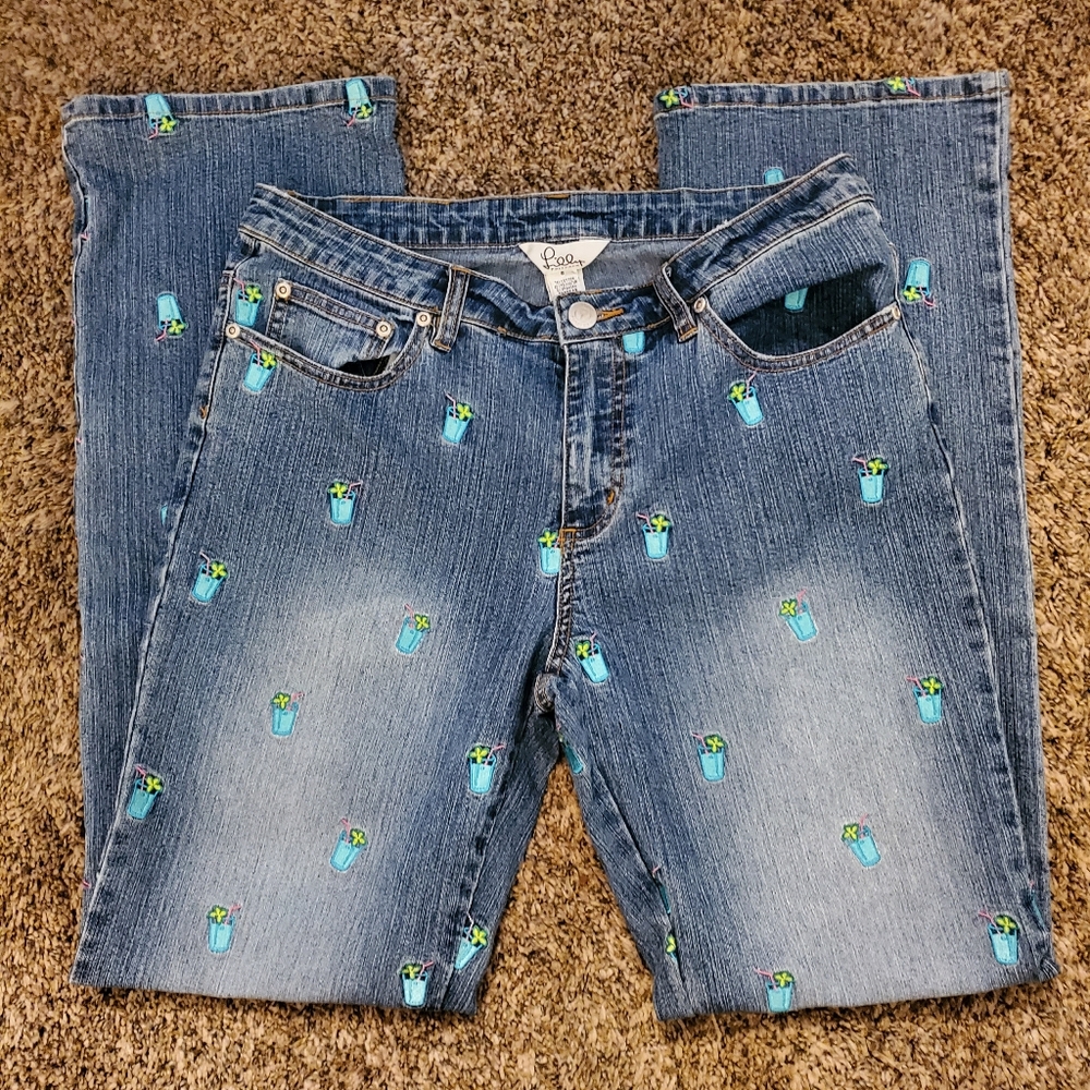 Vintage Lilly Pulitzer 5 pocket denim jeans